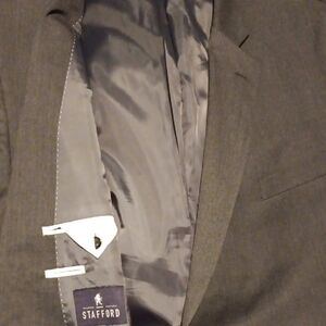 Stafford Charcoal Men's Suit